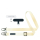 Smycz do telefonu Mobile Origin Lanyard tape 25mm 84-165cm white